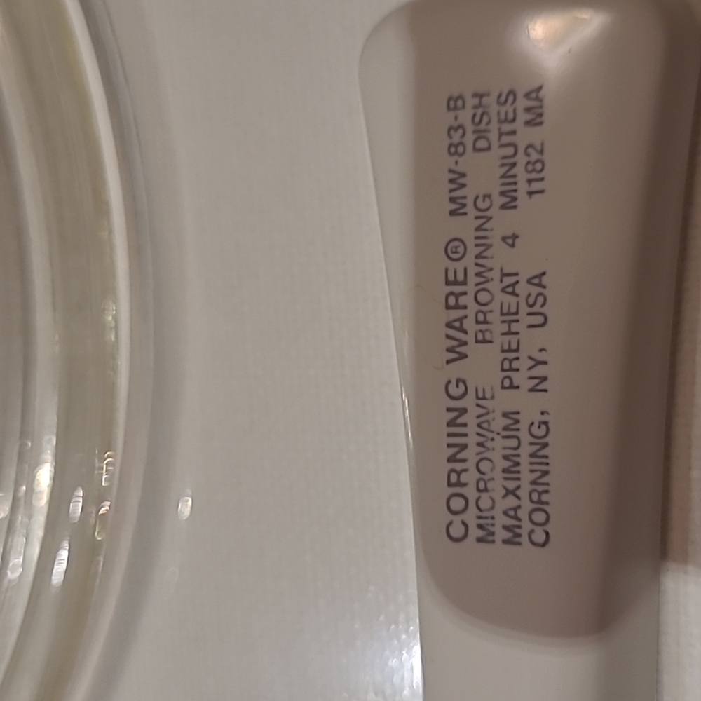 Corningware MW-83-B USA microwave browning dish /skillet saucepan 1182 MA - Picture 8 of 8